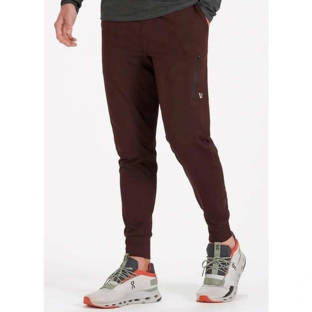 Vuori Sunday Performance Jogger Pants Maroon Oxblood Red Athletic Size Small